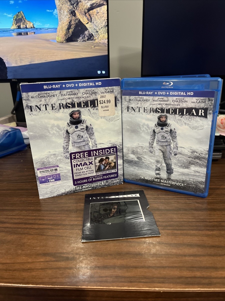 Interstellar (Blu-ray/DVD) WITH 70MM FILM CELL FROM IMAX