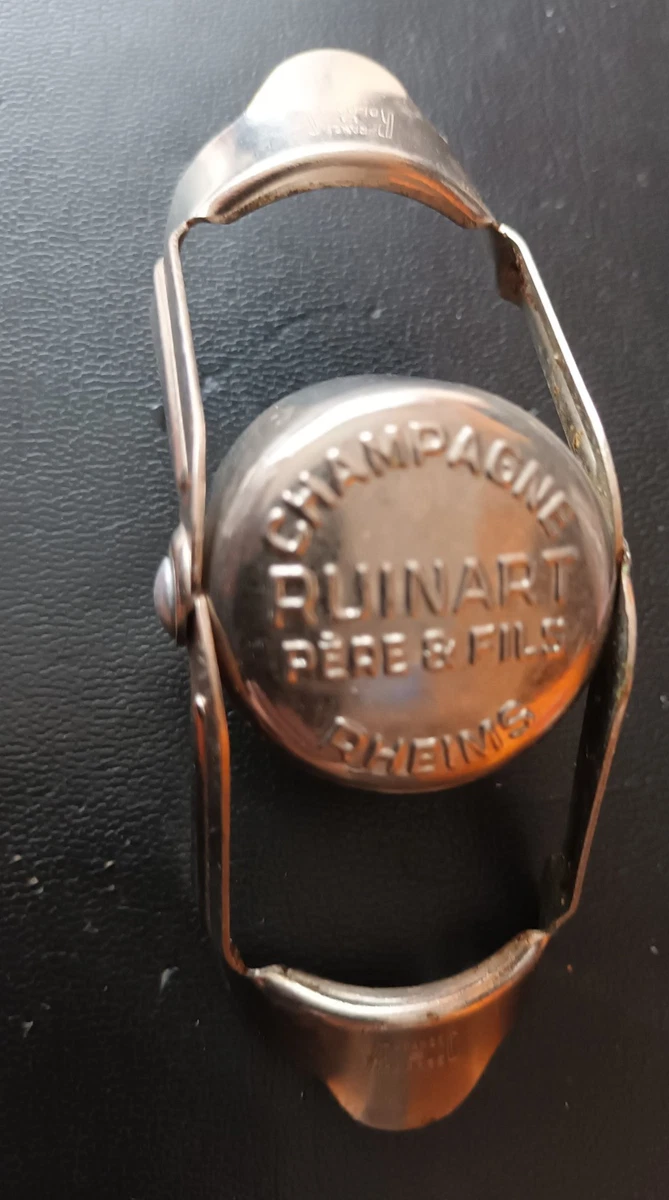 Bouchon Stoppeur Vintage Métal Argenté – Forme Bouchon Champagne – Déco Bar