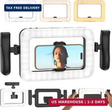 Smartphone Video Rig with LED Light, Ring Light for Phone, Video Recording with