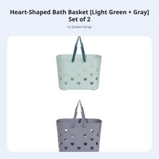 Handled Bath Basket Portable with Handle Shower organizer Drainage Holes for