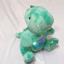 FAO Schwartz Glow Brights LED w/ Sound 12" T-Rex Green Dinosaur Stuffed Animal