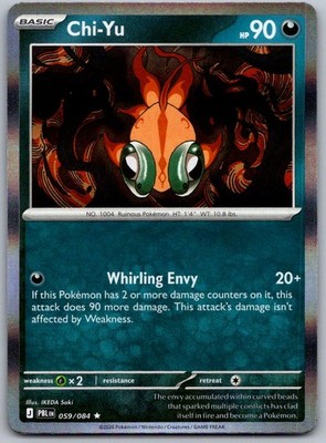 Chi-Yu 059/084 Rare Pitch Black Pokemon Holo Near Mint | eBay