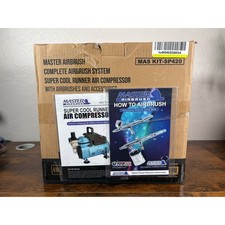 Master Airbrush Complete System Super Cool Runner Compressor MAS KIT-SP420