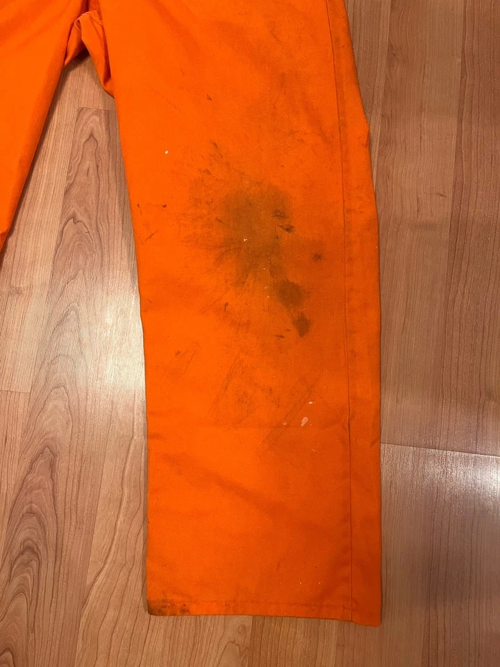 Red Kap Snap Front Work Coveralls Orange 48-RG Uniform CT 100R2 Ford Motor Co - Image 2 of 4