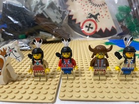 LEGO 6763 Western Rapid River Village Indian 100% Complete from Japan