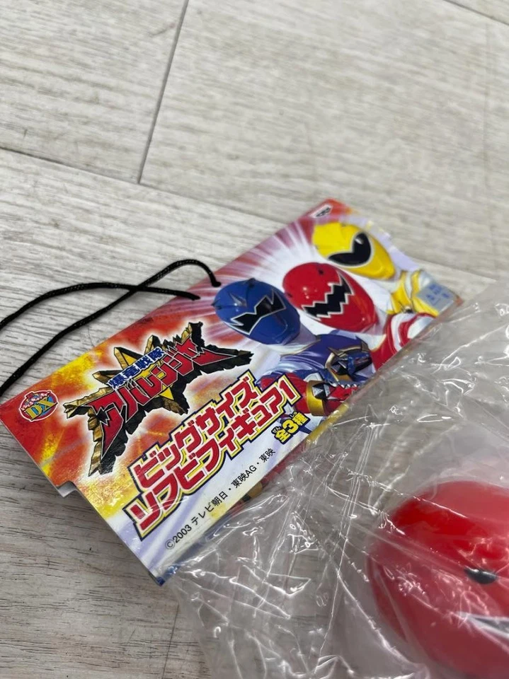 Power Rangers Dino Thunder Abaranger Figura Vinilo Suave Rojo Azul Set BANPRESTO Foto 4 de 4