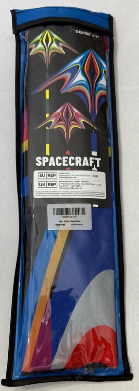 HQ ‘Spacecraft’ Power Triangle Kite – Single‑Line Sport Kite in Zippered Bag