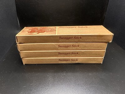 Blackfoot Indian Writing Co Browning MT Swagger Stick Pen Box Red Fine Lot