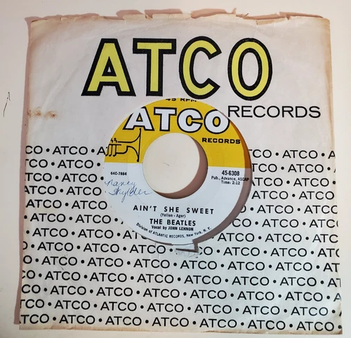 Beatles AIN'T SHE SWEET (EARLY ROCK N ROLL  45) #6308 PLAYS VG+ TO VG++