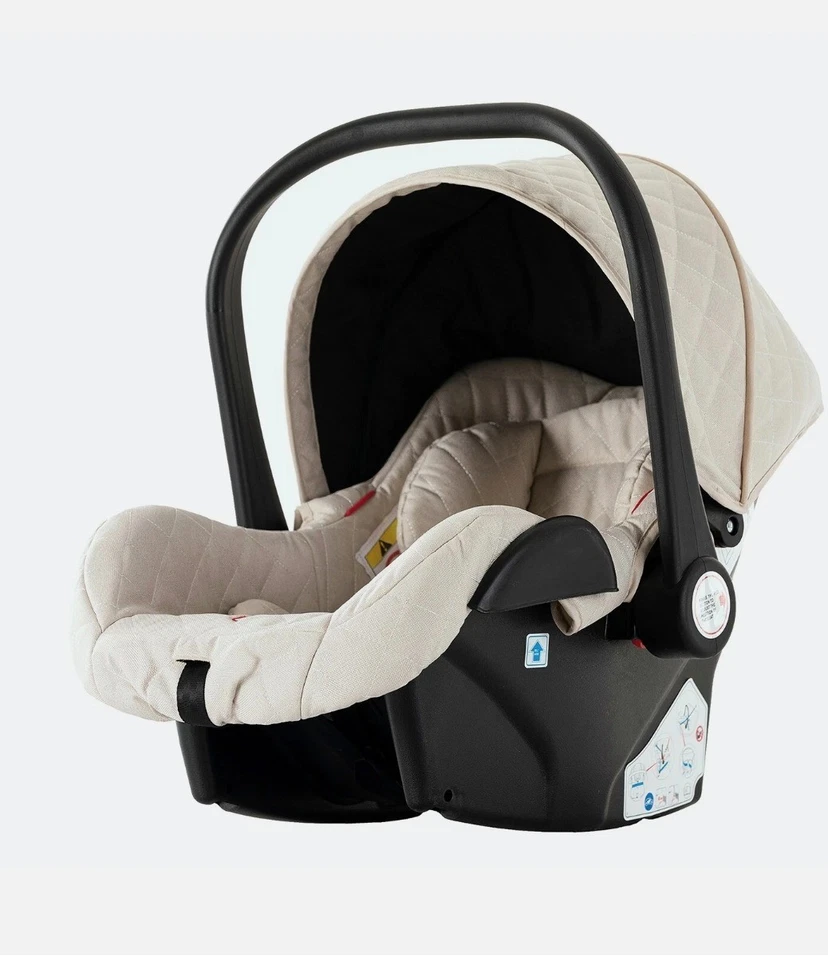 Carrinho de bebê 3 em 1 base de carro com segurança Isofix base de assento de carro super branco - Imagem 4 de 4