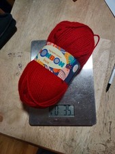 BonBon Ince Yarn Red 100 Acrylic 3.5 oz Lt Worsted