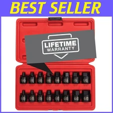 Sunex 3/8" Drive Low Profile Impact Hex Driver Set, 16-Piece