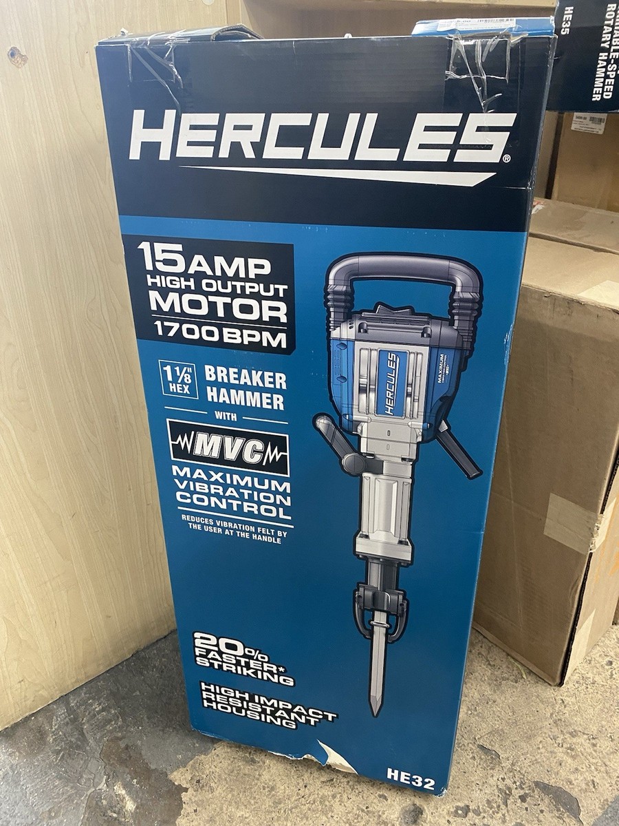 HERCULES HE32 120V Hex Jack Hammer Blue for sale online