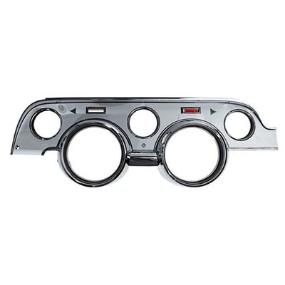 CJ Classics Instrument Bezel Deluxe Brushed Aluminum Mustang 1967