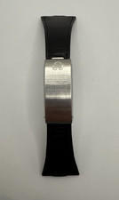 Omega Marine Chronometer Megaquartz F2.4mhz cinturino in pelle nero