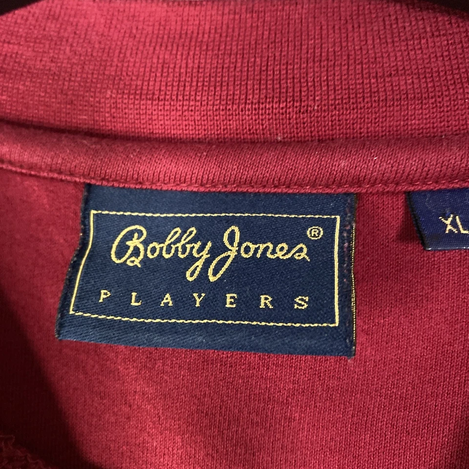 Camisa de golf Spyglass Hill manga larga Pebble Beach Bobby Jones XL roja 27x31 Foto 3 de 4
