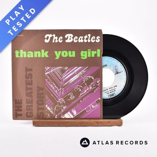The Beatles - Thank You Girl - Reissue 7" Vinyl Record - EX/VG+