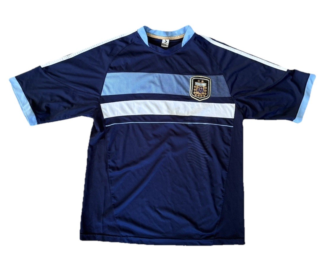Argentina National Team Soccer Jersey – Navy/Light Blue – #6 – Size XL – Cool®