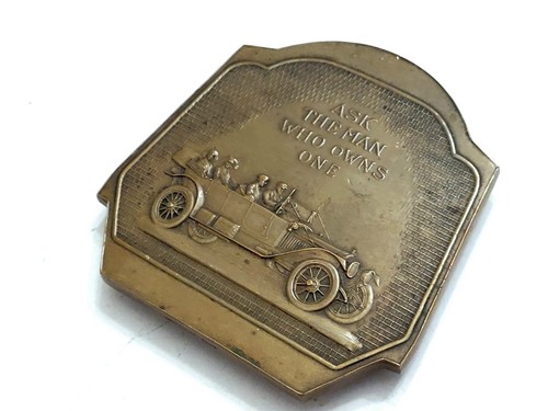 Vintage Packard Paperweight Bronze Automobile Advertising 3.5" x 3.5" Whitehead - Picture 3 of 10