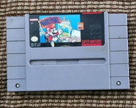 Lot Of 4 Nintendo Games NES Snakes Revenge Tiny Toons Talespin SNES Mario Paint