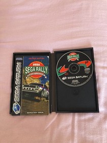 Sega Saturn Arcade Racer Steering Wheel + sega rally