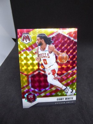 Coby White 2020-21 Mosaic Choice Red Yellow Prizm /88