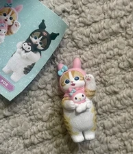 Sanrio x  Mofusand Cat Narikiri Figure 1 My Melody Capsule Toy Gacha