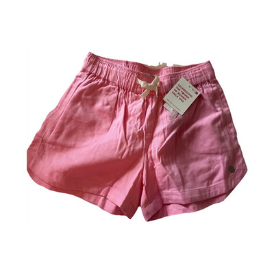 ROXY Una Mattina Girls Pink Cotton Drawstring Shorts Adjustable Waist Size 10M