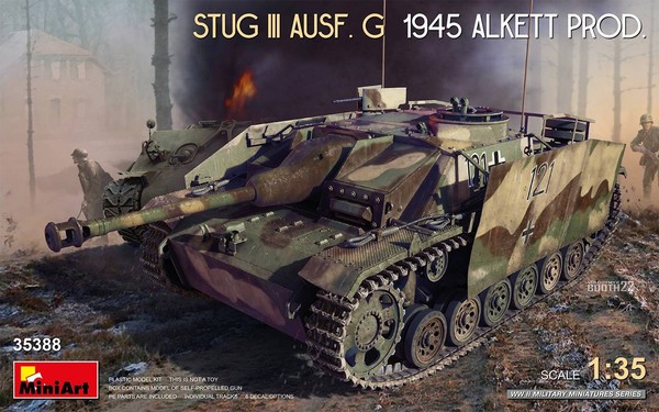 Modell Panzer Stug Iii Ausf. G 1945 Alkett Prod. Miniart 35388 1:3 5 Modell Cha-image