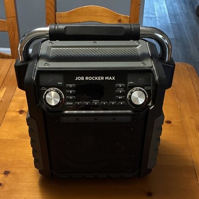 ION Job Rocker Max Bluetooth Boombox Black USB AUX MIC Inputs Model iPA81