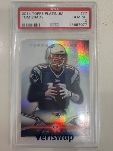 2014 Topps Platinum Tom Brady #77. PSA 10