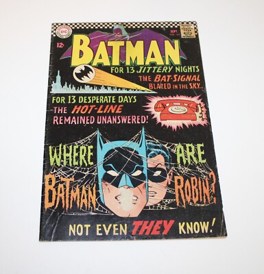 1966 Batman #184 Where are Batman and Robin