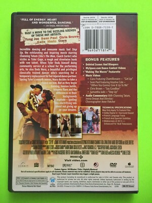 Step Up DVD 2006 Widescreen Version Channing Tatum Jenna