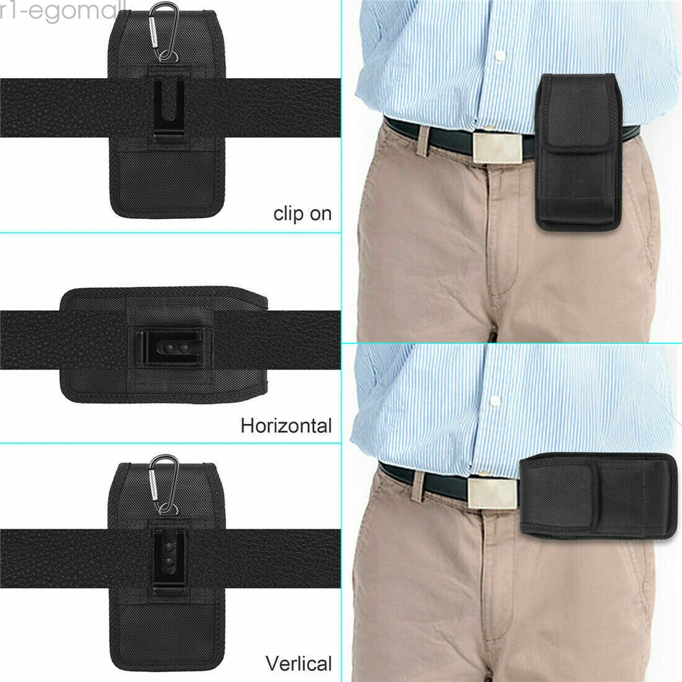 Cell Phone Holster Vertical Pouch With Belt Clip Carrying Case Holster Cover - Image 2 of 4