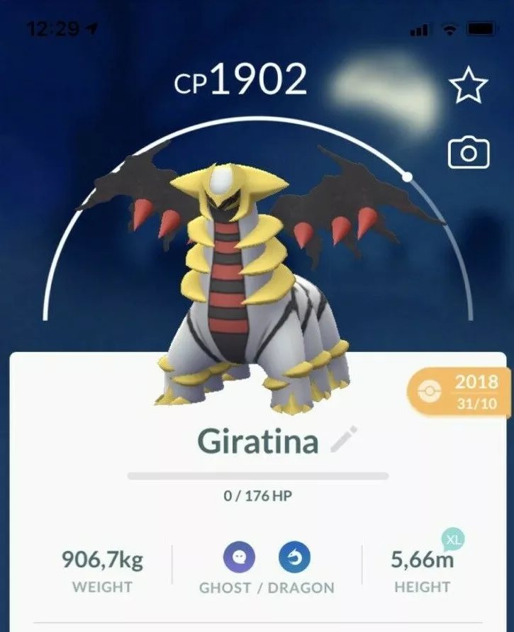 Giratina Alterada/Altered Pokémon Go - (Leia A Descrição