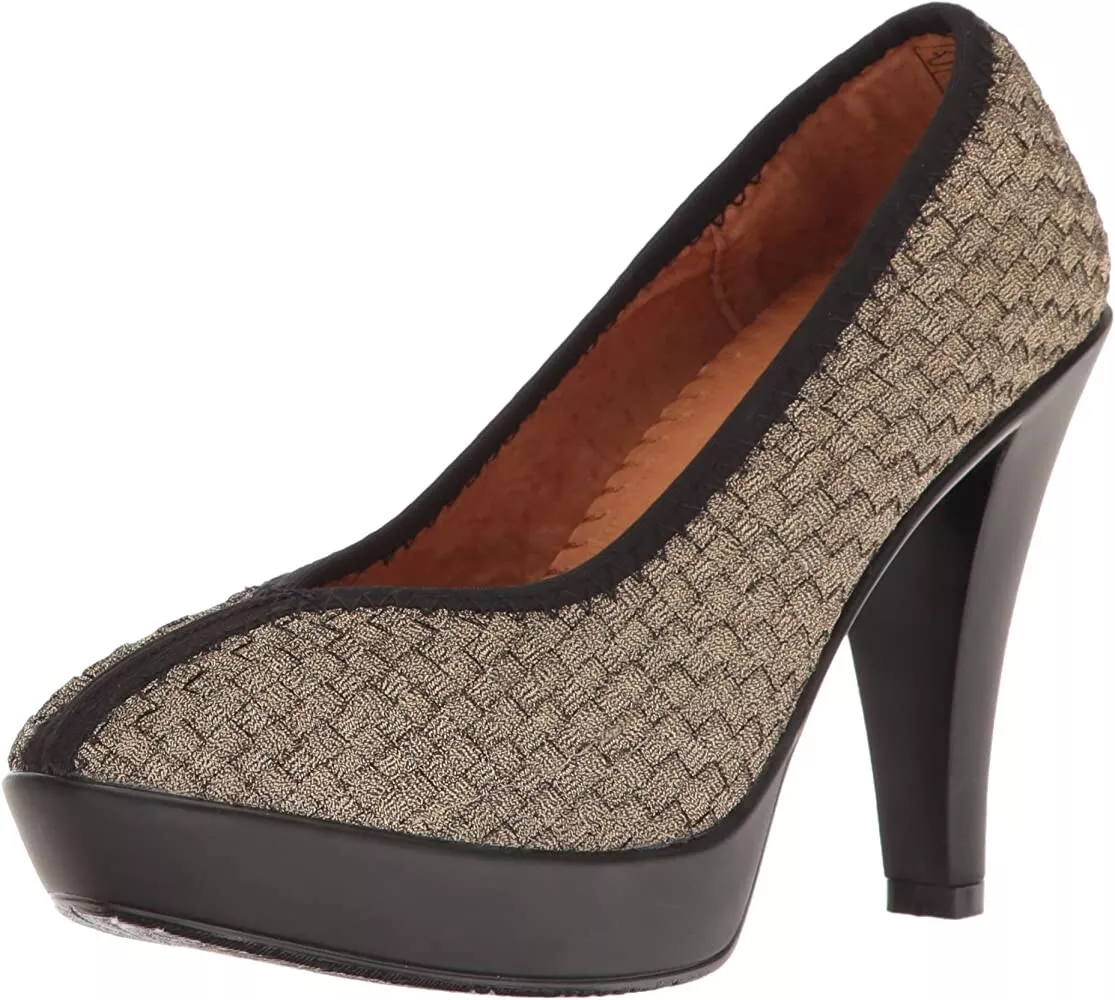 Bernie Mev Women s Legend Woven Pumps Bronze 40 9.5 10US C89