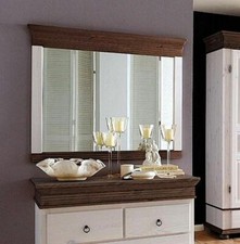 Wandspiegel 101x88 Kiefer massiv weiß Schlafzimmer Flur-spiegel Garderoben 