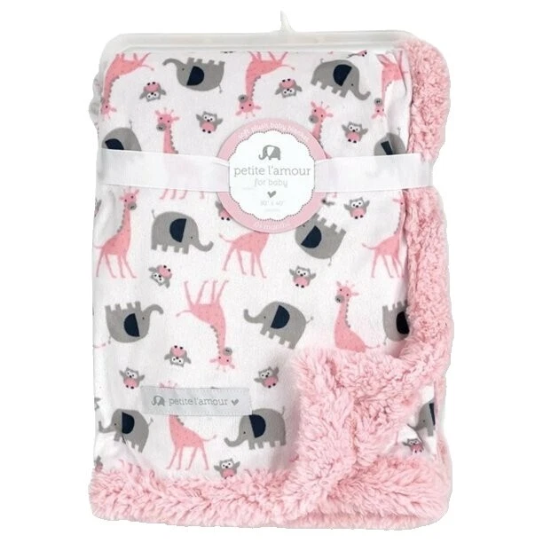 Baby Girls' Safari Crib Nursery Blankets & Throws