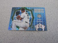 2021 PANINI MOSAIC  BASEBALL CRACKED ICE CARD SIXTO SANCHEZ DEBUTS