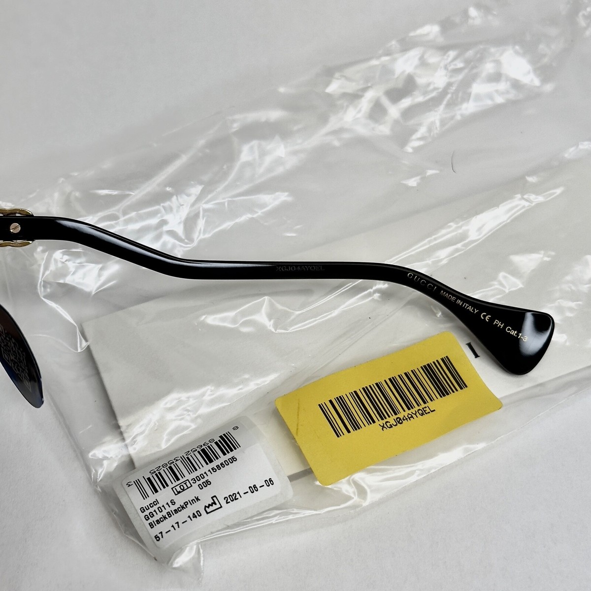 GUCCI 1011 Black Pink Wave Photochromic Blue Light Block 005