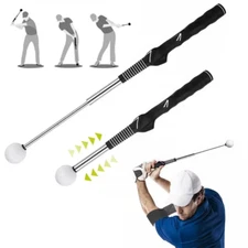 Retractable Golf Swing Training Aid Golf Grip Trainer Indoor Warm-up Practice US