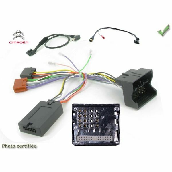 Commande au volant Citroen Jumpy 2007-2016 connecteur Fakra sans radars de recul