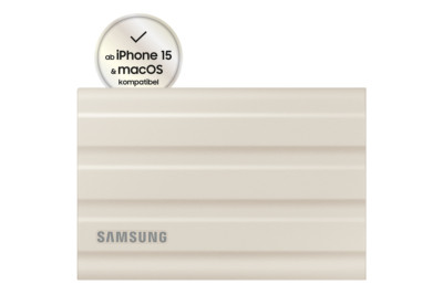 Samsung Portable SSD T7 Shield USB 3.2 Gen 2 - 2 TB Beige Speicher: 2 TB