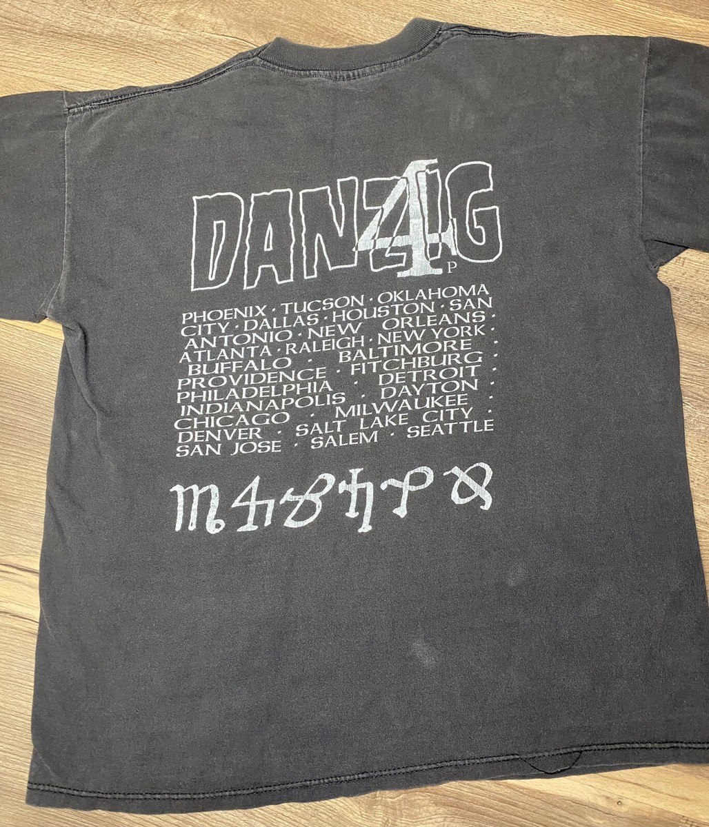 DANZIG ヴィンテージTシャツ XL レア　1994’s Vintage Rare 1994 Danzig 4 Tour Single Stitch Tee Shirt XL Black