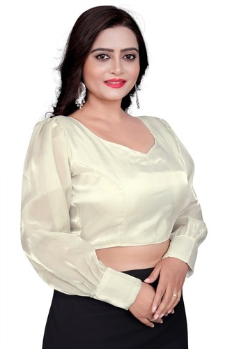 Saree Blouse Readymade Designer Sari Choli Indian Party Wear Bollywood Dress - Picture 50 of 64