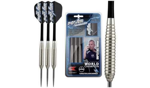 Target Darts Set Phil Taylor Silverlight 24g Brass steel Tip Darts Set - Picture 8 of 8