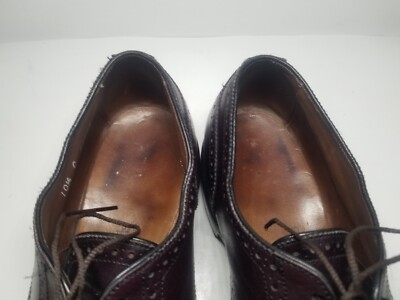 Allen Edmonds Mens Sanford‎ 5277 Burgundy Brogue Dress Cap Toe Shoes Size 12 A Allen Edmonds Sanford 5277 10.5C Burgundy Brogue Dress Cap  main image 4