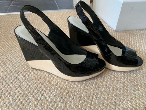 Nine West Ladies Black Patent Leather 