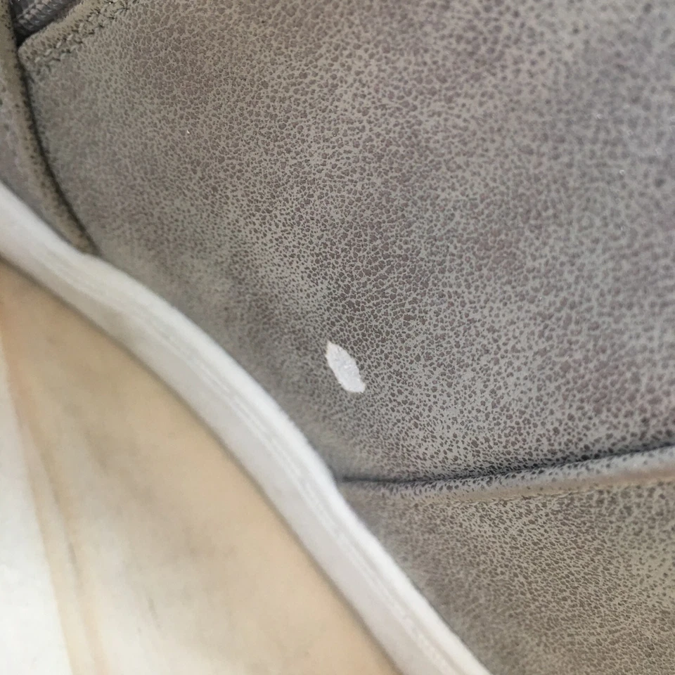 Botas Brash para Mujer 5.5 Botín Plateado Imitación Cuero Cremallera Lateral Informal Cuña Foto 4 de 4