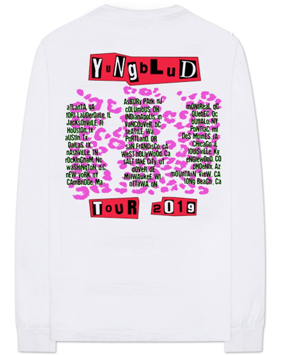 Yungblud Tour 2019 White Long Sleeve Shirt NEW OFFICIAL | eBay